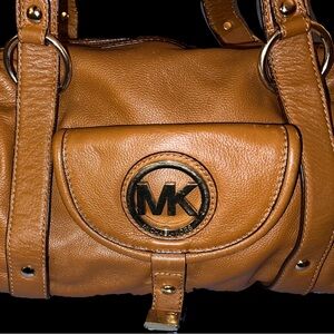 Michael Kors Tan Leather Shoulder Bag